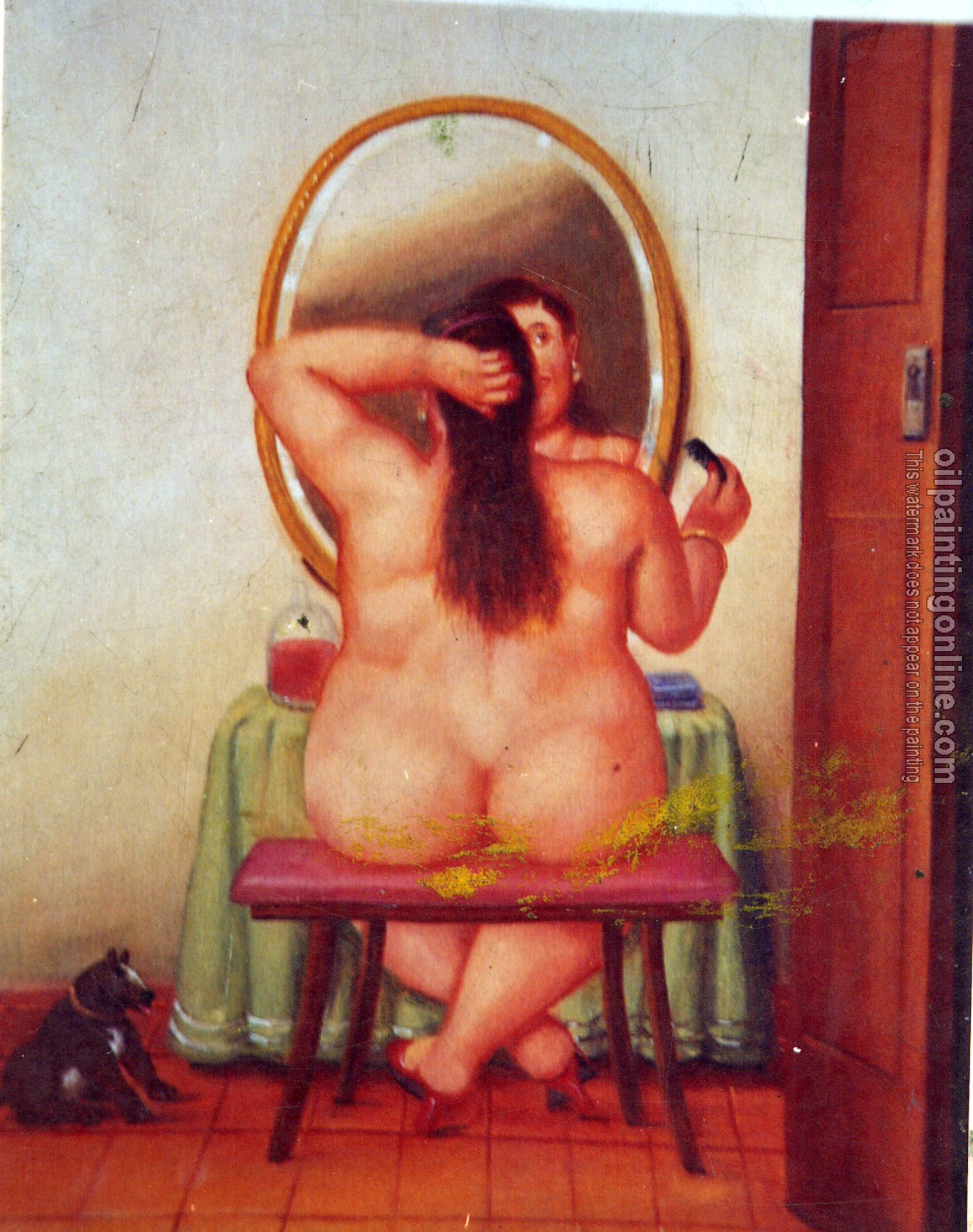 Botero, Fernando - Abstract oil painting.
